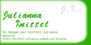 julianna knittel business card